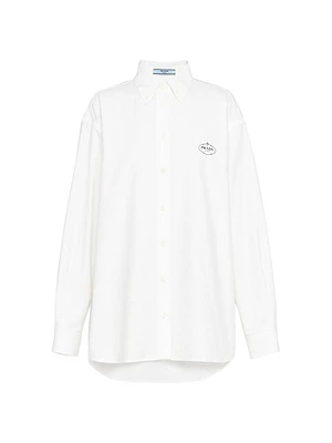 Embroidered Oxford Cotton Shirt