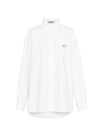 Embroidered Oxford Cotton Shirt