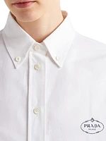 Embroidered Oxford Cotton Shirt