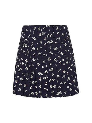 Silk Jacquard Miniskirt