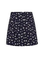 Silk Jacquard Miniskirt