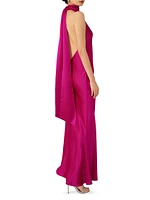 Penelope Satin Halter Gown