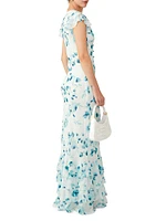 Greta Ruffled Floral Dress