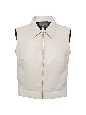 Stretch Nappa Leather Vest