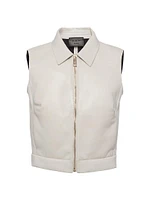 Stretch Nappa Leather Vest