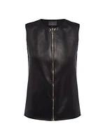 Stretch Nappa Leather Vest