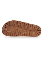 Geo Buckle Platform Slide Sandals