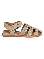 Beau Fisherman Suede Sandals