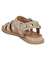 Beau Fisherman Suede Sandals