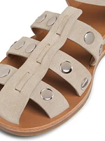 Beau Fisherman Suede Sandals