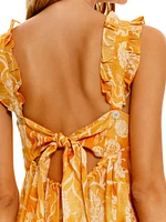 Summer Soirée Mika Claire Printed Linen Maxi Dress