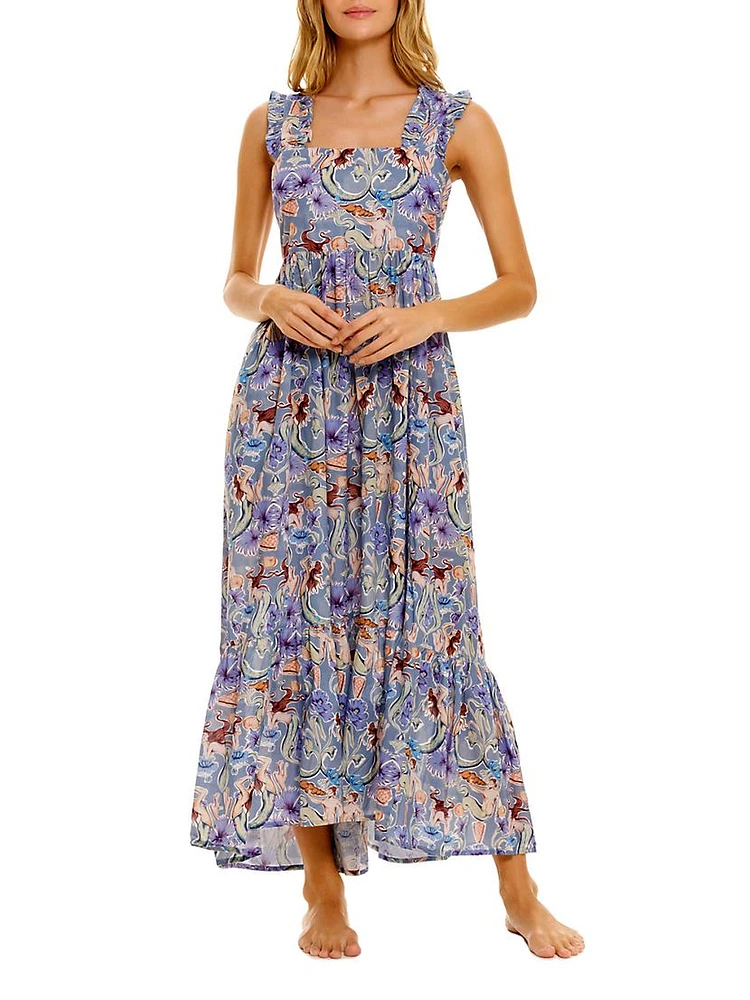 Summer Soirée Mika Calypso Cotton Maxi Dress