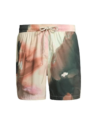 Abstract Swim Shorts