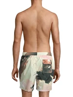 Abstract Swim Shorts