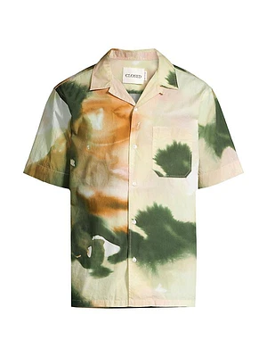 Abstract Cotton Camp Shirt