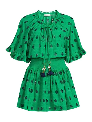 Tena Eyelet Minidress