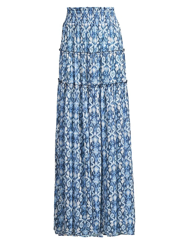 Mertie Sequined Cover-Up Maxi Skirt