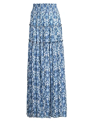 Mertie Sequined Cover-Up Maxi Skirt