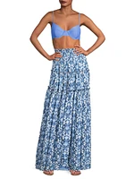 Mertie Sequined Cover-Up Maxi Skirt