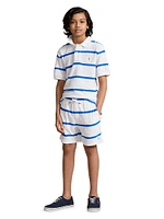 Big Boy's Striped Sweat Shorts