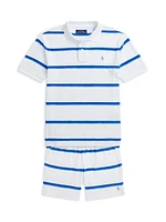 Boy's Striped Polo Shirt