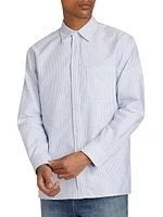 Finn Striped Cotton Button-Front Shirt