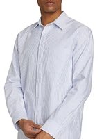 Finn Striped Cotton Button-Front Shirt