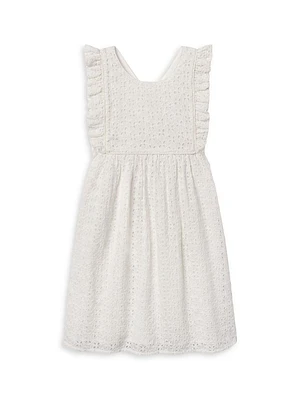 Little Girl's & Elizabeth Eyelet Cotton Dress