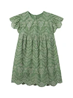 Baby Girl's, Little Girl's & Georgia Eyelet-Embroidered Cotton Dress