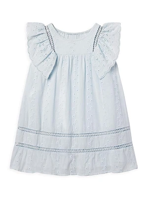 Little Girl's & Girl's Margaret Eyelet Cotton Dress