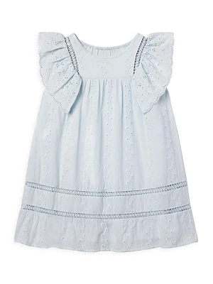 Little Girl's & Margaret Eyelet Cotton Dress