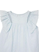 Little Girl's & Margaret Eyelet Cotton Dress