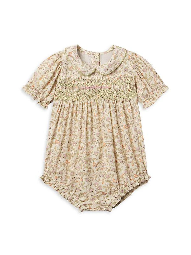 Baby Girl's Emmy Floral Bubble Romper