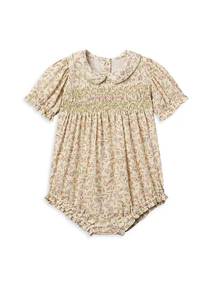 Baby Girl's Emmy Floral Bubble Romper