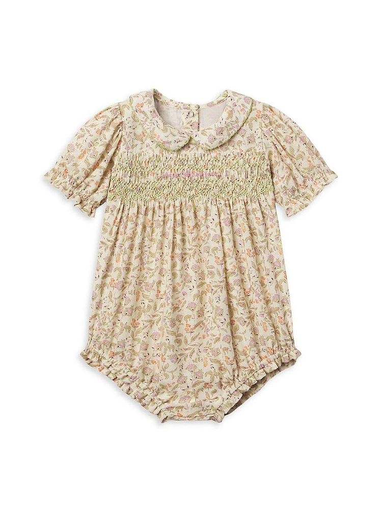 Baby Girl's Emmy Floral Bubble Romper