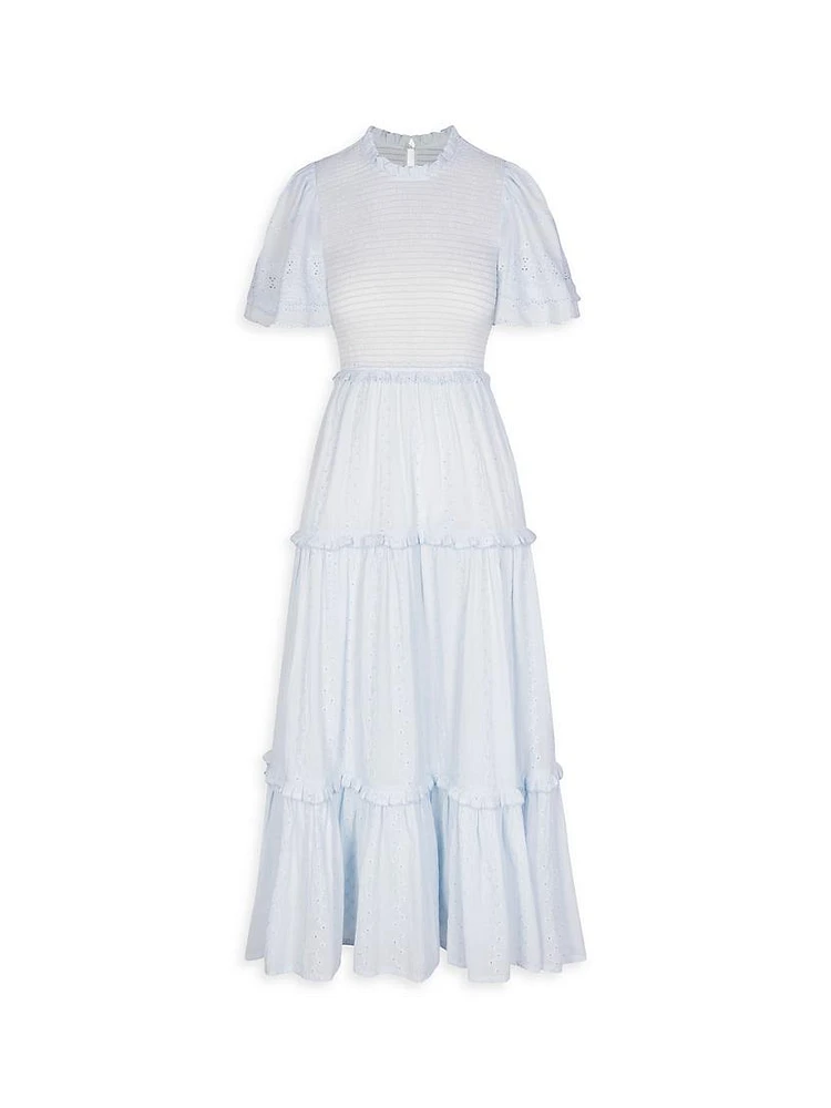 Jolene Eyelet Cotton Dress