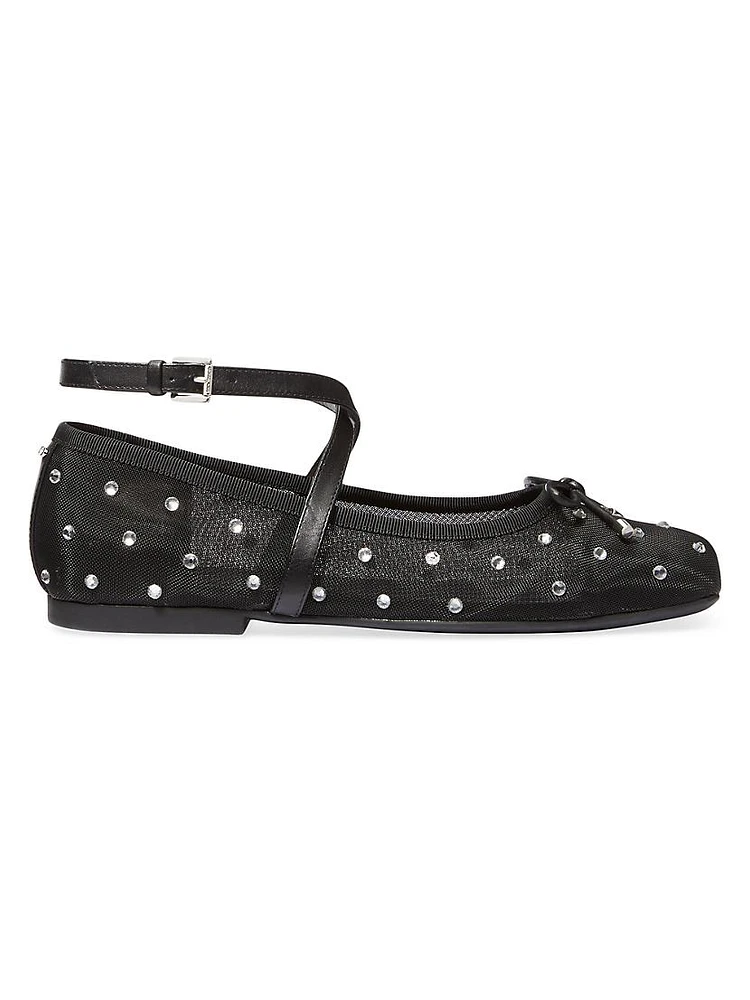 Collette Flex Embellished Mesh Ballet Flats