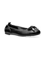 Astra Flex Bow Leather Ballet Flats