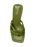 Astra 65MM Leather Mule Sandals