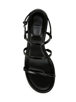 Josie Leather Caged Sandals