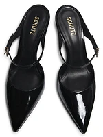 Laura 75MM Patent Leather Mules