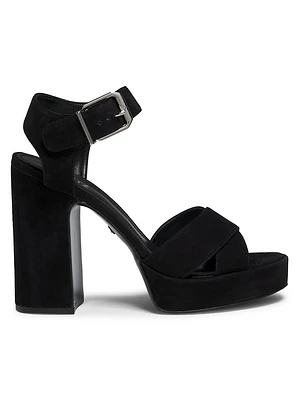 Penelope 101MM Suede Platform Sandals