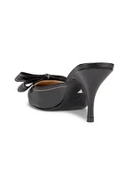 Claire Bow 76MM Leather Pumps