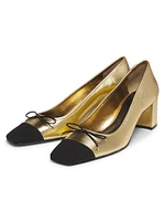 Arissa 65MM Metallic Leather Pumps