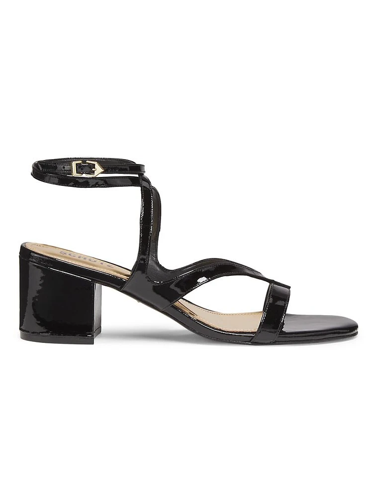 Stephanie Block 65MM Patent Leather Sandals