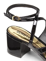 Stephanie Block 65MM Patent Leather Sandals