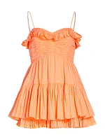 Linny Cotton Ruffled Minidress