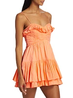 Linny Cotton Ruffled Minidress