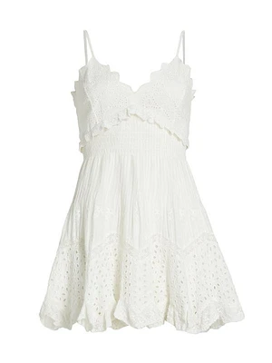 Kerielle Cotton Eyelet Minidress