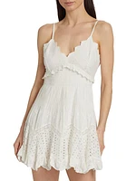 Kerielle Cotton Eyelet Minidress